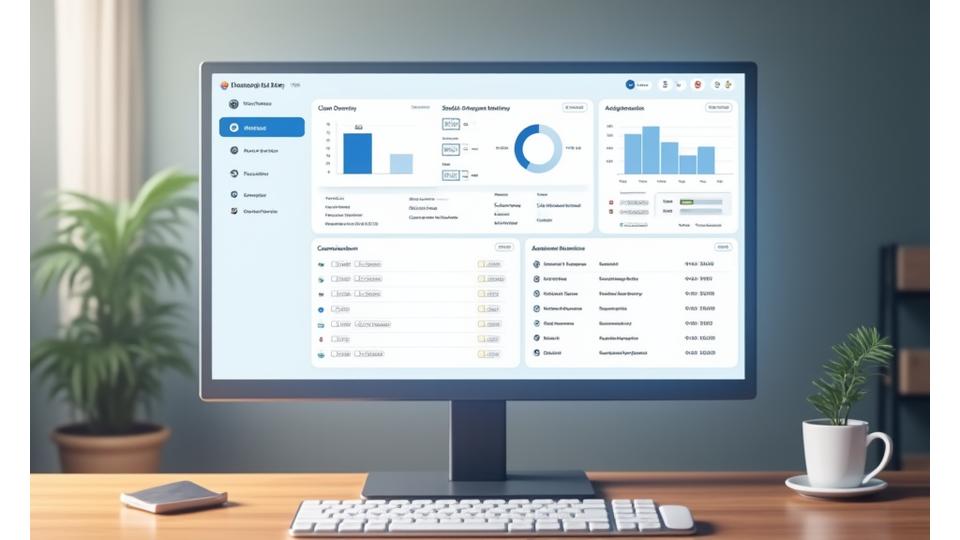 Clean, modern educator dashboard interface showing class progress, individual student analytics, and tools for communication and assignment management.