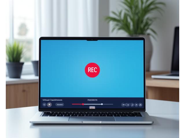 Computer screen showing a virtual classroom session being recorded with a red 'REC' icon prominent.
